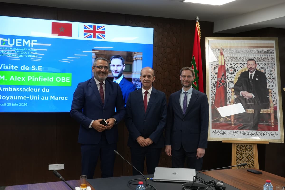 L’UEMF accueille Son Excellence l’Ambassadeur du Royaume-Uni au Maroc pour renforcer les perspectives de coopération académique et scientifique